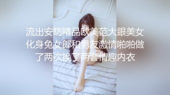 流出安防精品欧美范大眼美女化身兔女郎和男友激情啪啪做了两次换了两套情趣内衣