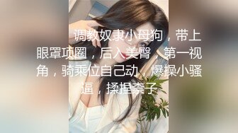 ❤️❤️调教奴隶小母狗，带上眼罩项圈，后入美臀，第一视角，骑乘位自己动，爆操小骚逼，揉捏柰子