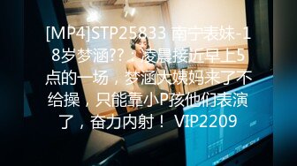 [MP4]STP25833 南宁表妹-18岁梦涵??：凌晨接近早上5点的一场，梦涵大姨妈来了不给操，只能靠小P孩他们表演了，奋力内射！ VIP2209