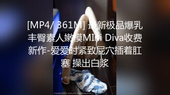 [MP4/ 361M] 最新极品爆乳丰臀素人嫩模MIni Diva收费新作-爱爱时紧致屁穴插着肛塞 操出白浆